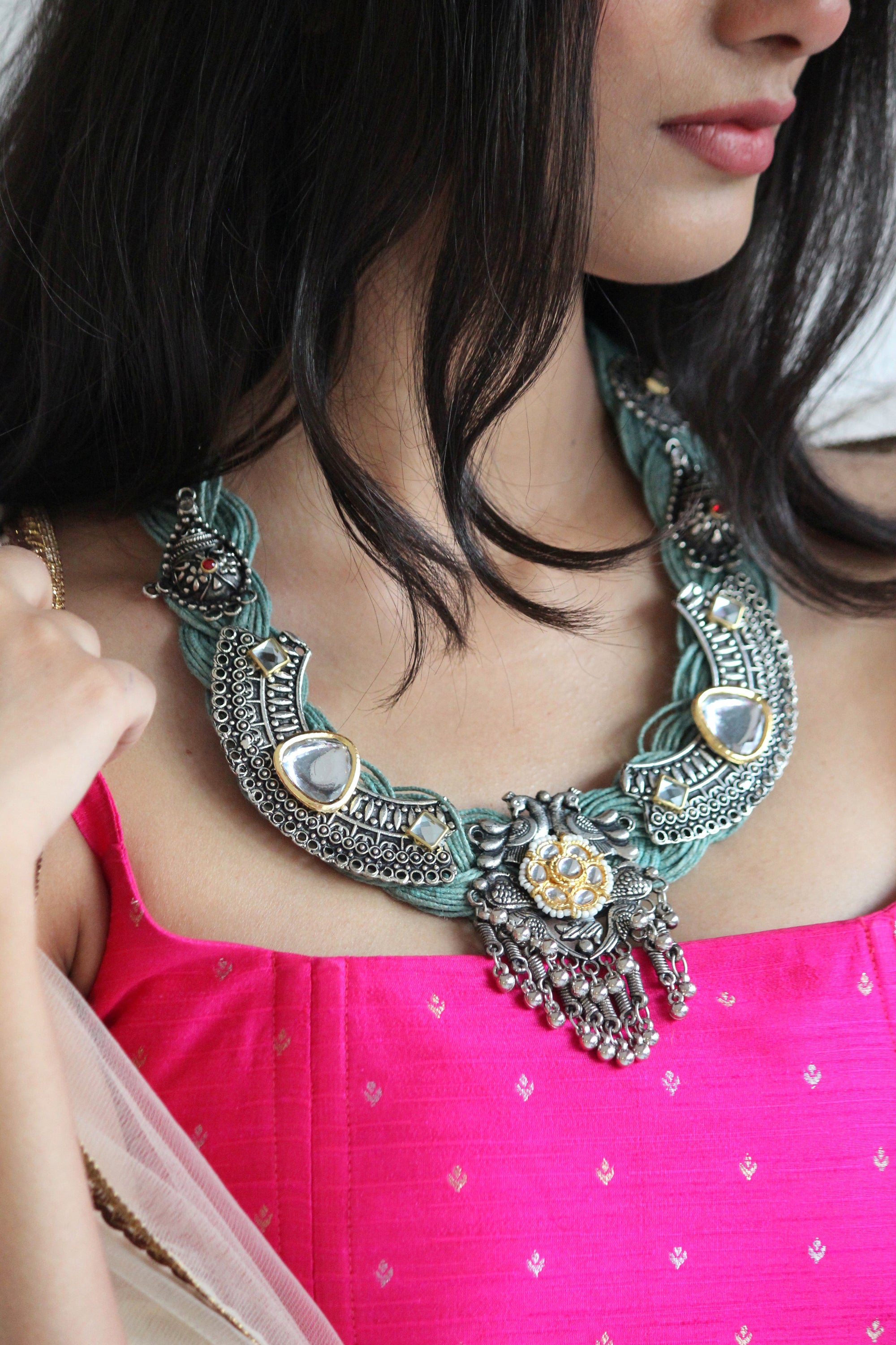 Maharani Jute Necklace By Qurcha