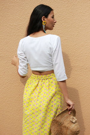 Pina Colada Top And Skirt Set