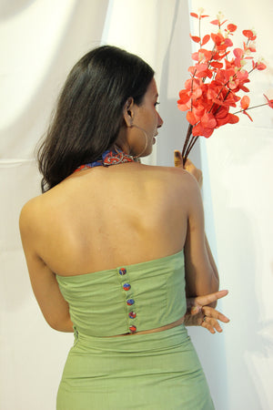 Pista Halter Top And Pencil Skirt By TAMASQ