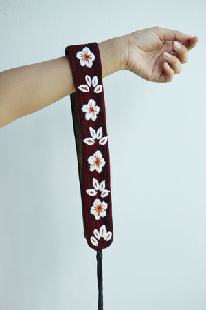 Hibiscus Hand Embroidered Waist Belt By Qurcha