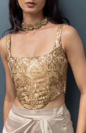 Sunehri Brocade Corset