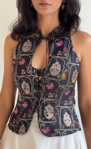 Jharokha Halter Top