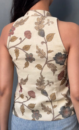 Kalamkari Printed Halter Top