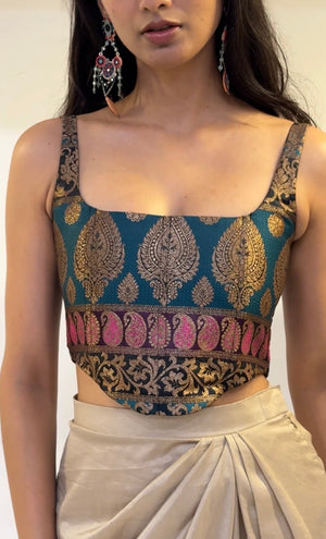 Firozi Corset