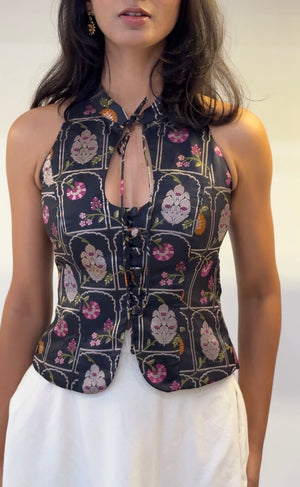 Jharokha Halter Top