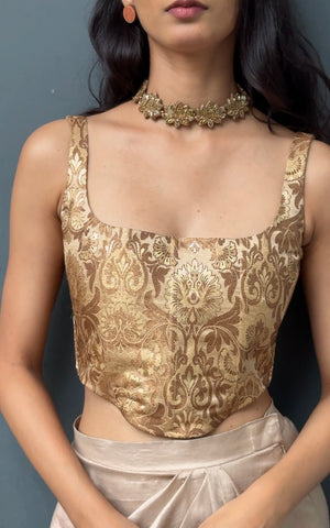 Sunehri Brocade Corset
