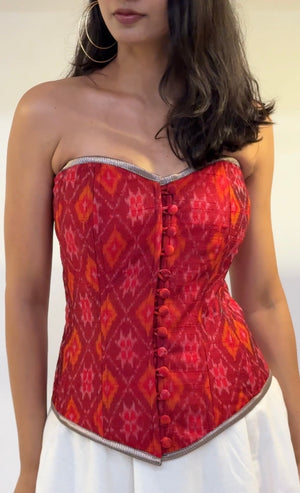 Cherry Red Overbust Corset