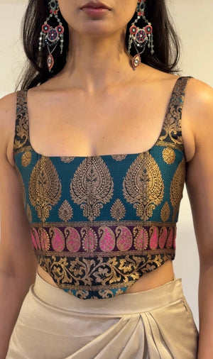 Firozi Corset