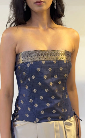 Heer Strapless Silk Corset