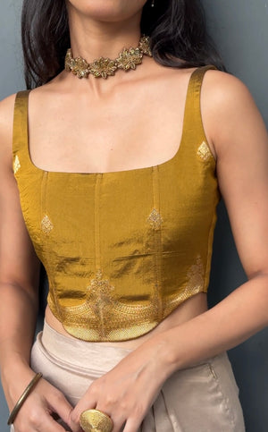 SunGold Silk Corset