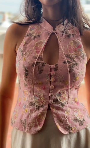 Pink Mist Halter Top