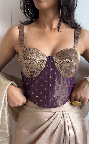 Wine Egyptian Queen Bustier