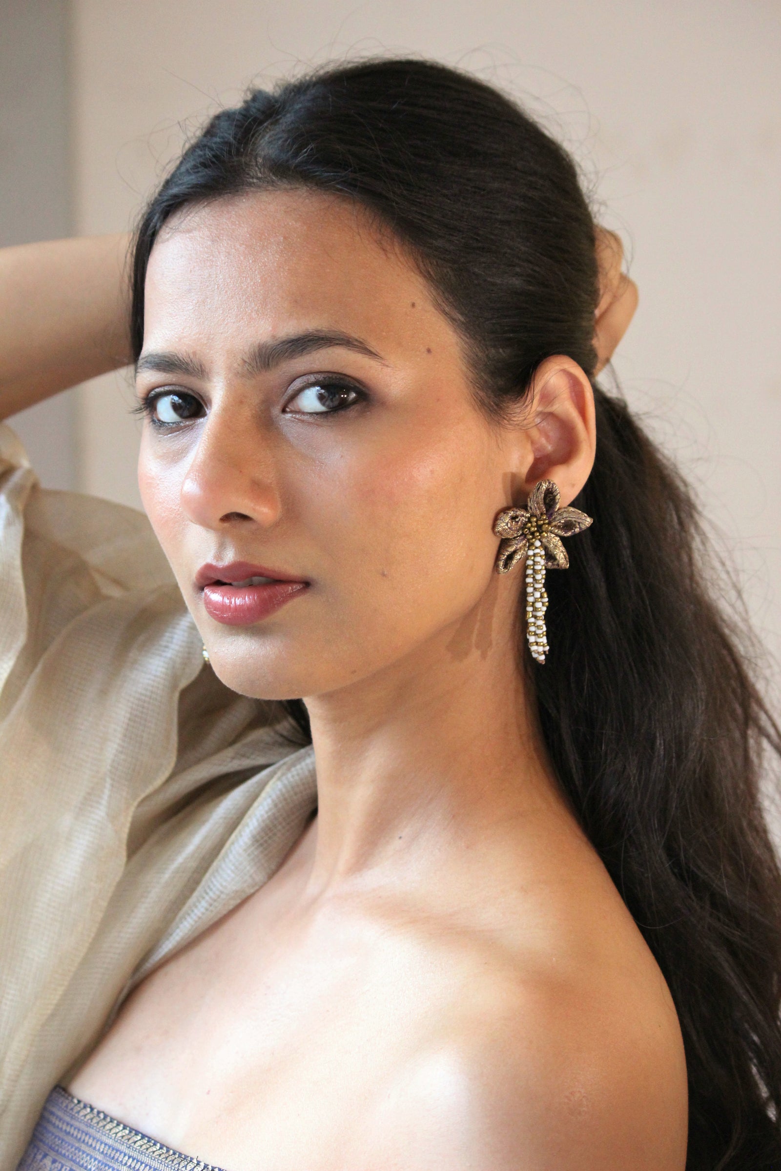 Sunehri Earrings By Qurcha