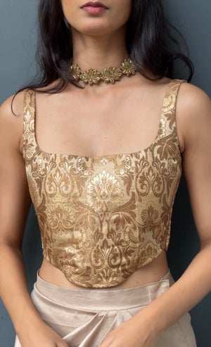 Sunehri Brocade Corset