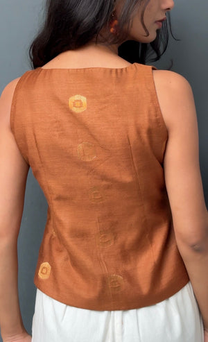 Kaapi Saree Wrap Top