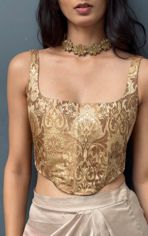 Sunehri Brocade Corset