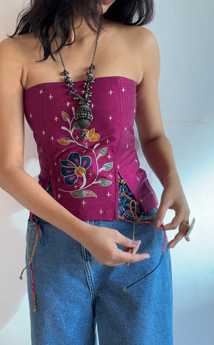 Hummingbird Applique Corset