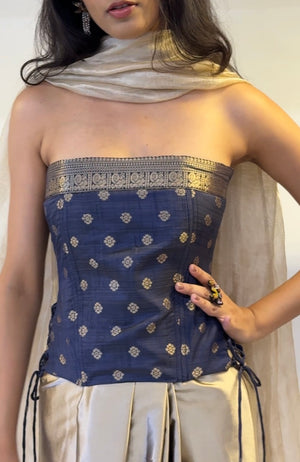 Heer Strapless Silk Corset