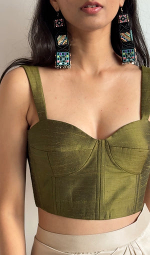 Raw Silk Bustier