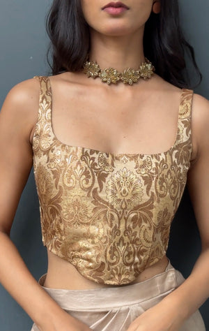 Sunehri Brocade Corset
