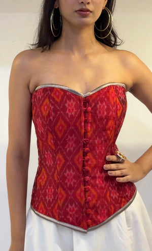 Cherry Red Overbust Corset