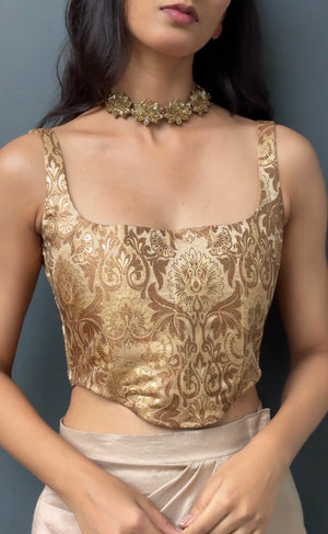 Sunehri Brocade Corset