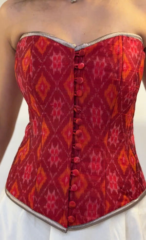 Cherry Red Overbust Corset