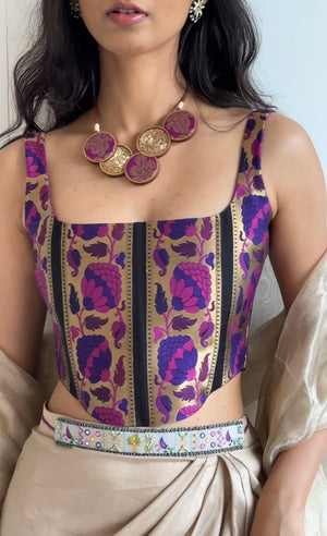 Purple Autumn Corset