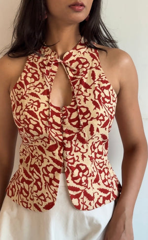 Rosewood Halter Top