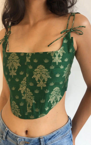 Lolita Banarasi Brocade Corset