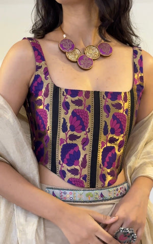 Purple Autumn Corset