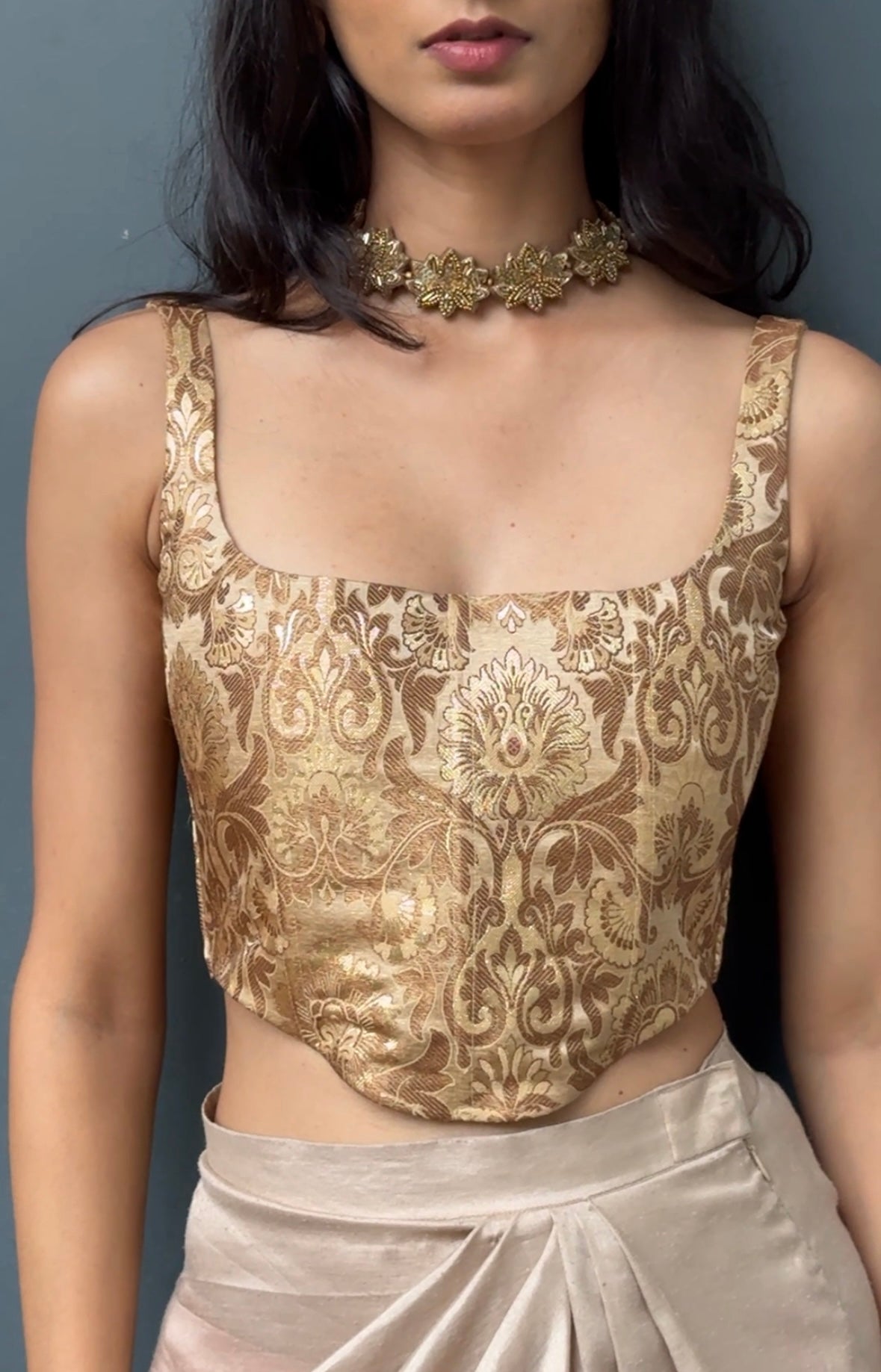 Sunehri Brocade Corset