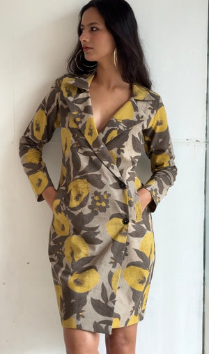 Moss And Gold Blazer Dress