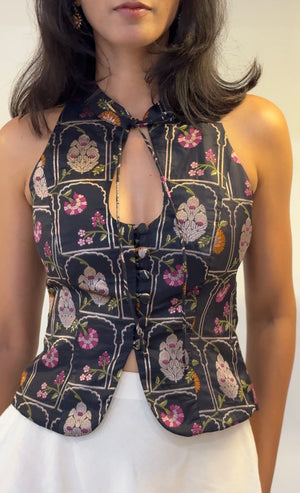 Jharokha Halter Top