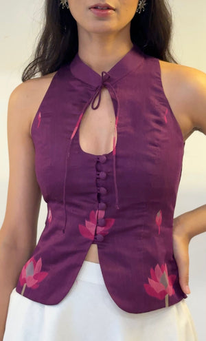 Viola Lotus Halter Top