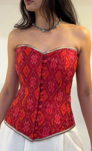 Cherry Red Overbust Corset