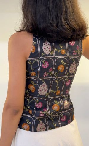 Jharokha Halter Top