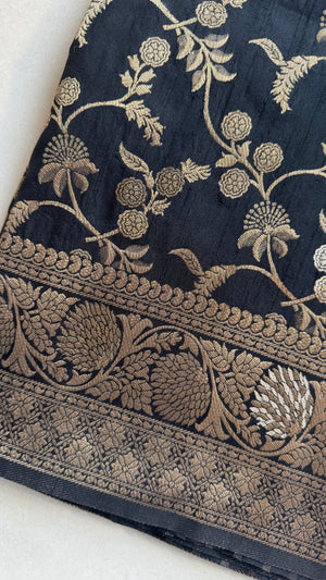 Black Banarasi Corset