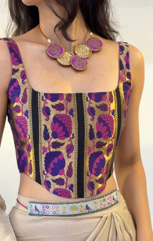 Purple Autumn Corset