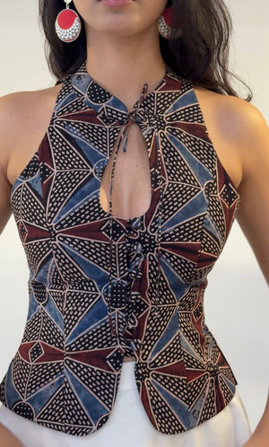 Amelia Ajrakh Halter Top