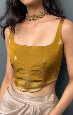SunGold Silk Corset