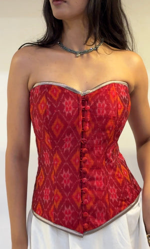 Cherry Red Overbust Corset