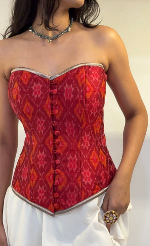 Cherry Red Overbust Corset