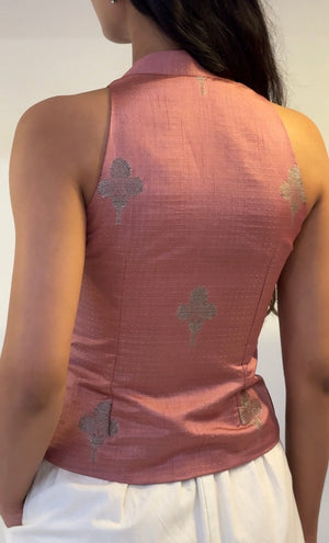 Copper Rose Halter Top