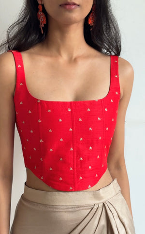 Genda Phool Embroidered Corset