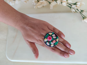 Floral Cascade Ring By Solayi