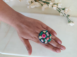 Floral Cascade Ring By Solayi