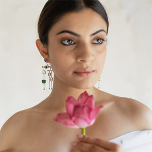 Pichwai Lotus Earrings By Baka