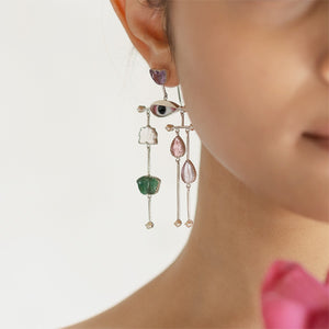 Pichwai Lotus Earrings By Baka