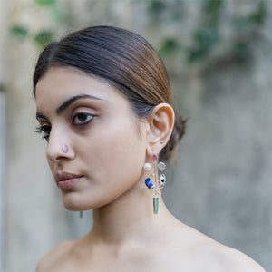 Pichwai Sharad Purnima Earrings By Baka